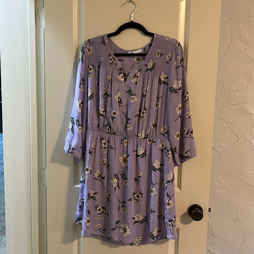 Lavender Purple Floral Dress